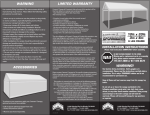 Domain 10 x 20 Carport Canopy User Manual