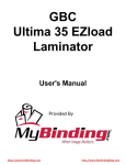 GBC Ultima 35 EZload Laminator