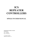 SingleM Manual V1.07 - Integrated Control Systems