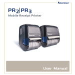 PR2 and PR3 Mobile Receipt Printer User Manual