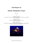 Final Report on Robotic Manipulator Project