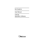 Keri Systems User Manual TAP100 Application Software