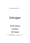 Debugger SDI target interface manual