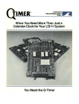 Calendar Clock for Your LSI-11 System You Need the Q