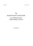 The maintenance manager (ECN-C--01-063)
