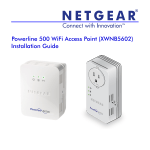 Powerline 500 WiFi Access Point (XWNB5602) Installation
