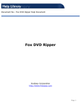 Fox DVD Ripper - FoxEasy Software