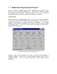 1.1 Matlab Recording & Analysis Program