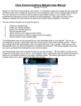 Cline Communications Website User Manual