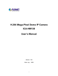 H.264 Mega-Pixel Dome IP Camera ICA