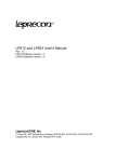 LP612 and LP624 User`s Manual Leprecon/CAE, Inc