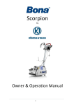 Manual Bona Scorpion EU