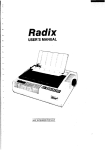 Radix 10/15 USER`S MANUAL