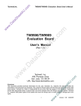 TW9906/TW9909 Evaluation Board User`s Manual