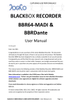 JoeCo BBR64-MADI Manual
