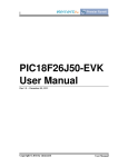 PIC18F26J50-EVK User Manual