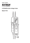 User`s Guide LCD Multifunction Voltage Tester Model VT30