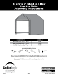 6` x 6` x 6` Shed-in-a-Box® Assembly Instructions