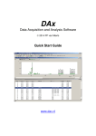 Data Acquisition and Analysis Software Quick Start Guide