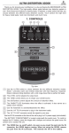 ULTRA DISTORTION UD300 1. CONTROLS