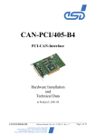 CAN-PCI/405-B4 Hardware
