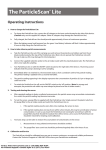 IQAir ParticleScan Lite Laser Particle Counter User Manual | Sylvane