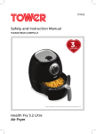 Health Fry 3.2 Litre Air Fryer Safety and Instruction Manual