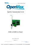 OpenVox B100E ISDN BRI Card User Manual