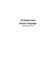 CX-Supervisor Script Language