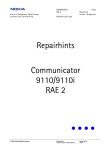 RAE-2 Repairhints Service & Competence Center Europe Version