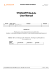 Wifi2UART Module User Manual