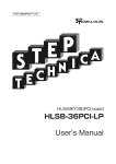 HLSB-36PCI-LP User`s Manual