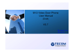 M13 Video Door Phone User Manual V0.7