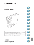 CCM-LX [103-115108-01] QUICK SETUP GUIDE