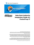 Help Desk Authority Integration Guide for PacketTrap IT