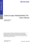 E30A Emulator User`s Manual