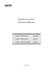 Interface Converter Instruction Manual