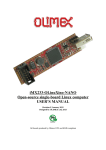 iMX233-OLinuXino-NANO Open-source single-board Linux