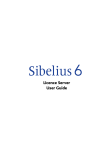 Sibelius 6 Licence Server User Guide