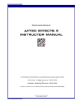 AFTER EFFECTS 5 INSTRUCTOR MANUAL