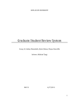 Graduate Student Review System - Senior Design