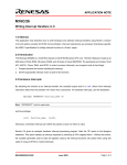 M16C/26 APPLICATION NOTE Writing Interrupt Handlers in C