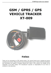 GSM / GPRS / GPS VEHICLE TRACKER XT-009