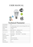 USER MANUAL Technical Parameter