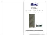 PRO DQ xc Installation and User`s Manual