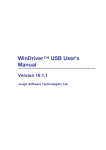 WinDriver™ USB User`s Manual - Version 10.1.1