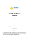 SolmetricIPV iPhone Application User Manual Rev 2.0 copyright