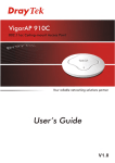 VigorAP 910C User`s Guide i