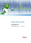 Quick Start Guide - Chromeleon 7.2