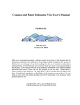 Commercial Paint Estimator 7.3a User`s Manual